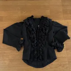 【美品】BLACK PEACE NOWレース姫袖 編み上げコルセット風ブラウス 美品】BLACK PEACE NOWレース姫袖 編み上げコルセット風ブラウス
