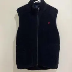 Gymphlex ボア　ベスト　紺色