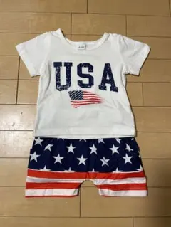 USAデザインTシャツ＆ショートパンツセット