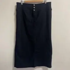 スカート ロングスカート ストレッチ素材 大きいサイズ 4L スリット