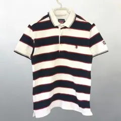 アドミラル ポロシャツ Sサイズ トリコロール ボーダー Admiral