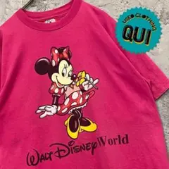 レア90s USA製古着○Tシャツ ディズニー ミニー ピンク メンズXL