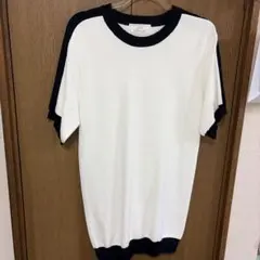 バイカラー 半袖 ニット トップス フリーサイズ　radyのサムネイル