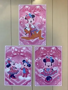 ミニーカード3枚セット クリスタルパレスレストラン