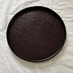 丸盆 漆塗り 盆 伝統工芸