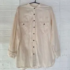 クリーム色 長袖シャツ ボタン付き PAGEBOY ZARA moussy GU