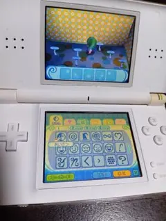 DS Lite ホワイト本体、充電器、ソフト2本セット とんがりボウシ