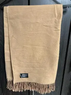 AZUL by moussy ブラウンマフラー フリンジ付き