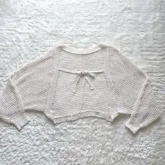♡ehka sopo♡新品ドルマン編み編みメッシュカーディガン　Ｆ
