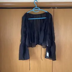 カスタネ　シアー　ショート丈ボレロ