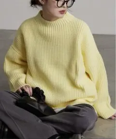 チャオパニックティピー　ニット　イエロー