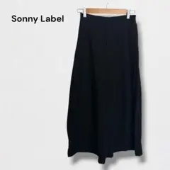 アーバンリサーチ サニーレーベル ワイドパンツ ガウチョ バックゴム ウール混