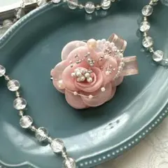 子供コサージュ　卒園　入園　入学式　ハンドメイドコサージュ　ピンクコサージュ