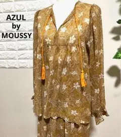 新品 アズールバイマウジー ブラウス スカート ボタニカル セット M