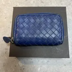 BOTTEGA VENETA イントレチャート コインケース ネイビー