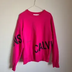 完売品 美品 カルバンクライン　スウェット calvin clein ピンク