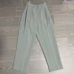 センタープレスパンツ　ミントグリーンM