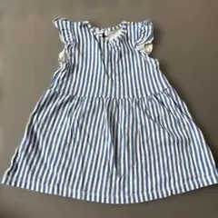 H&Mストライプ柄 ワンピース　6-9M 70サイズ