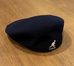 KANGOL ハンチング ネイビー Lサイズ 英国製　希少