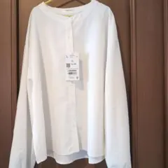 新品　CINEMA CLUB ホワイト 長袖シャツ M