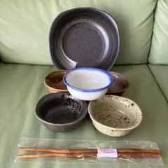 彩器 煮物皿 サラダ皿　おもてなし揃　大皿1枚 小皿5枚のサムネイル