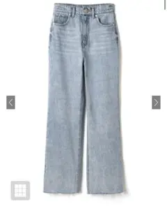 フリンジヘムセミフレアデニムパンツ cu166 GRL