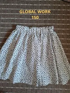 GLOBAL WORK150 ヒョウ柄スカート