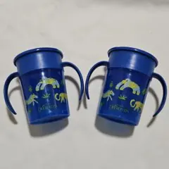 Dr. Brown's 360カップ ハンドル付き 200ml ブルー 2個