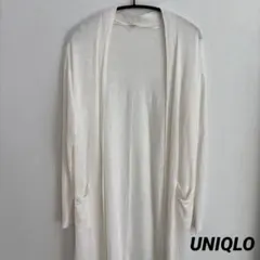 レディース ロングカーディガン ホワイト UNIQLO