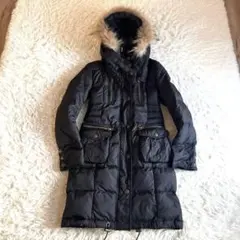 00s平成 ギャル Y2K ファーフード ダウン コート モッズ テック