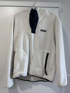 CAMP7 フリース　フード次　ハーフボタン