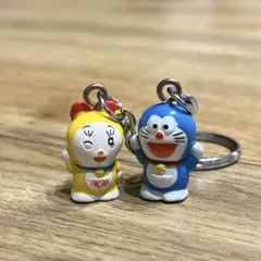 ドラえもん ドラミ マスコット2個付きキーホルダー レトロ