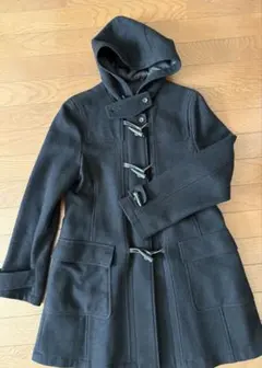 COMME CA DU MODE ウールダッフルコート 黒