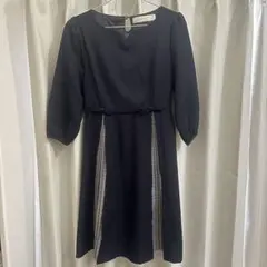 tocco closet ネイビー ワンピース 七分袖