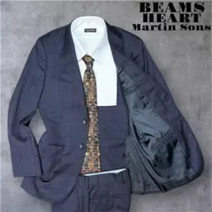 ビームス ハート マーティンソン セットアップ ネイビー チェック 44 Ｓ
