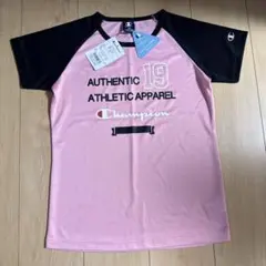 【新品タグ付き】Champion ピンクTシャツ 160 吸汗速乾 運動用のサムネイル