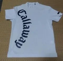 Callaway golf 半袖モックネックシャツ ホワイト Lサイズ