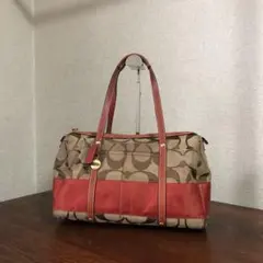 COACH トートバッグ F11102 ボストンバック シグネチャー