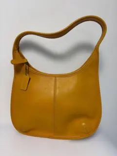 極美品/オールドコーチ ハンドバッグ エルゴ オレンジ レザー 希少