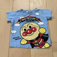 アンパンマン Tシャツ 水色 90