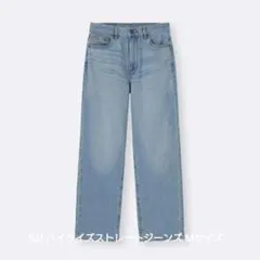 匿名配送♡GU ハイライズストレートジーンズ Mサイズ