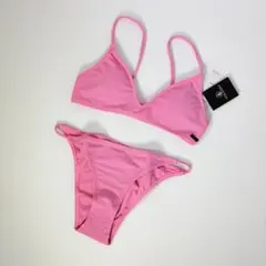 新品 VOLCOM ボルコム 水着 ビキニ ショーツ 上下セット ピンク 無地のサムネイル