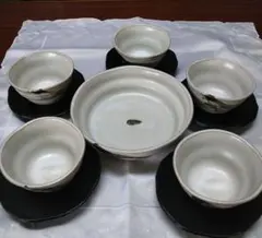 菓子皿　茶托付き湯呑み　湯のみ茶碗5客セット