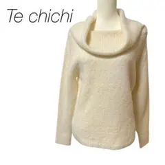 【テチチ】オフタートルネックセーター　長袖　アルパカ混　ゆるふわ