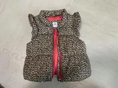 baby GAP ヒョウ柄 ダウンベスト80