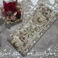 スマホポーチ スマホショルダーバック インド刺繍生地 ハート No.280