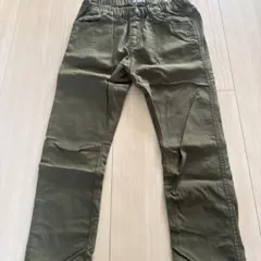メイクユアデイ　オリーブ色スリムフィット長ズボン　150