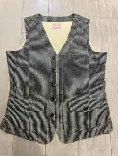 LEVIS STRAUSS&CO ヒッコリー ベスト Mサイズ