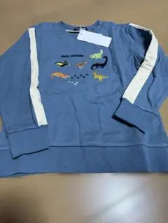 新品　Klad skap 恐竜刺繍 長袖カットソー 120cm