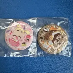 おジャ魔女どれみ　ハナちゃん　藤原はづき　刺繍缶バッチ